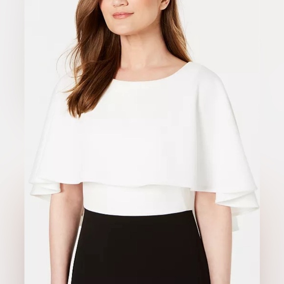 CALVIN KLEIN Color-blocked Popover Dress - SZ 8 | NWOT | MSRP $ - Picture 5 of 8